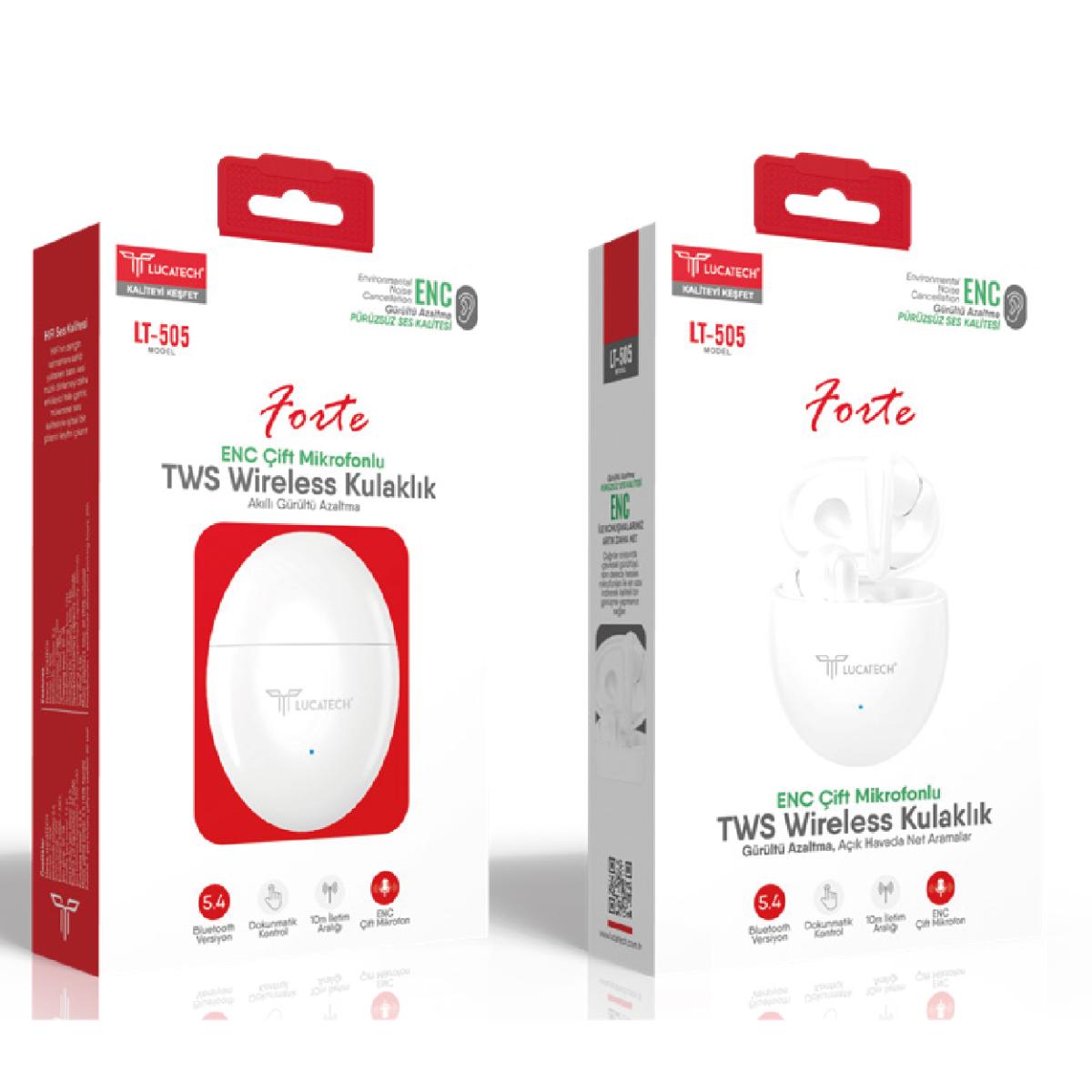 Model: LT-505 | FORTE ENC Çift Mikrofonlu Wireless Kulaklık