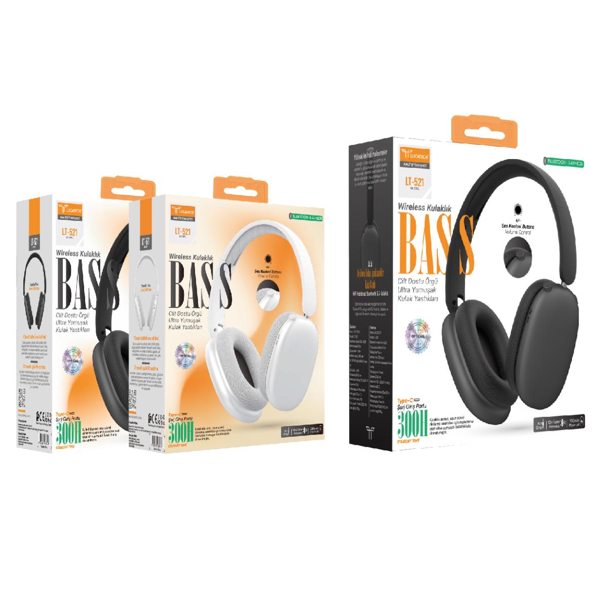Lucatech LT-521 Wireless Kulaklık – Bass Serisi