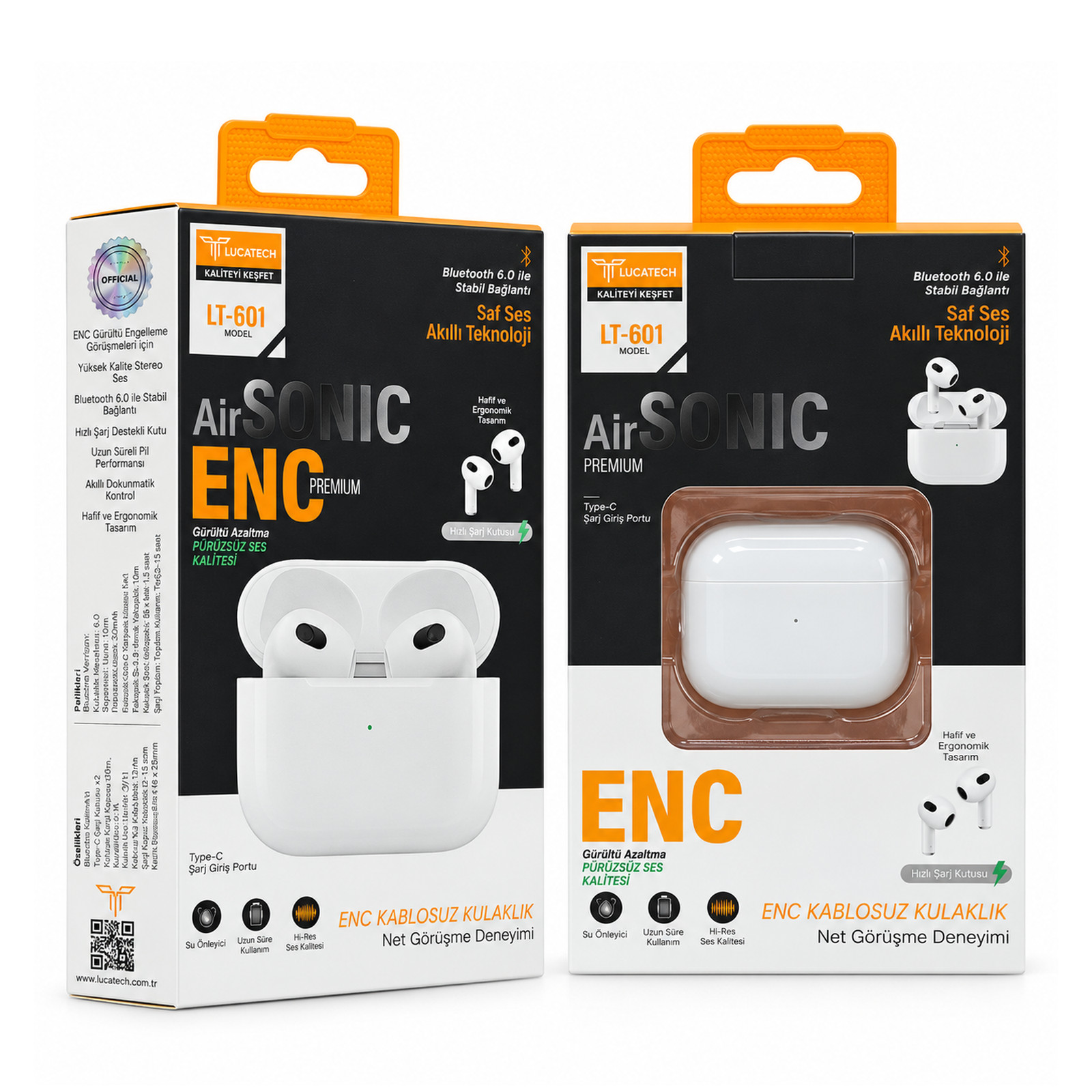 Lucatech LT-601 TWS ENC Wireless Kulaklık
