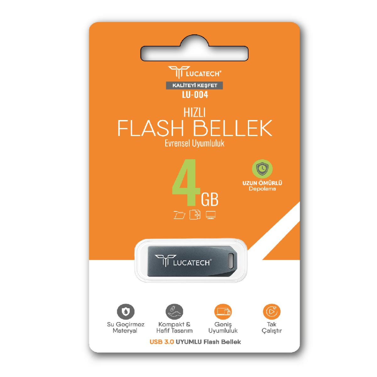 Lucatech LU-004 4GB Hızlı Flash Disk