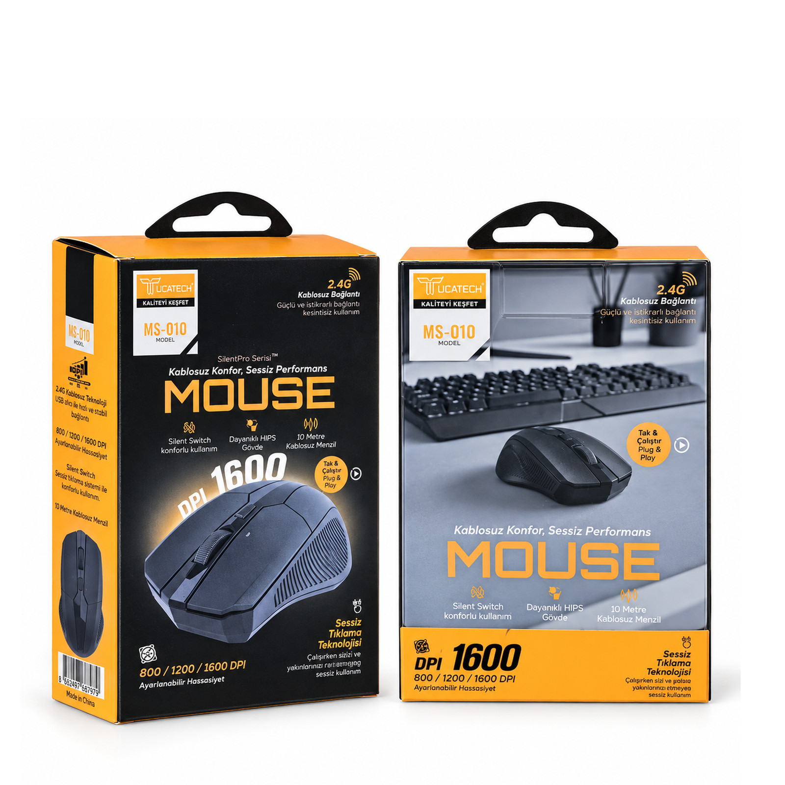 Lucatech MS-010 kablosuz maus DPI 1600 sessiz
